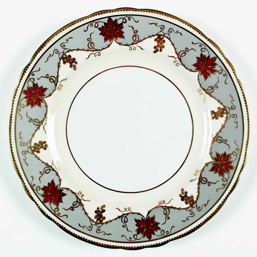 7967 Gray and Gold Dinner Plate by John  Aynsley & Sons-1