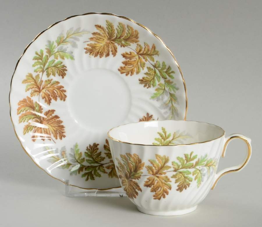 8117 Footed Cup & Saucer Set by John  Aynsley & Sons-1