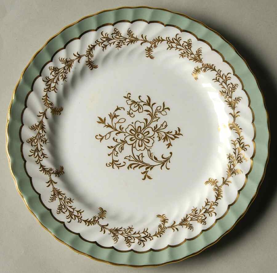 8155 Green Bread & Butter Plate by John  Aynsley & Sons-1