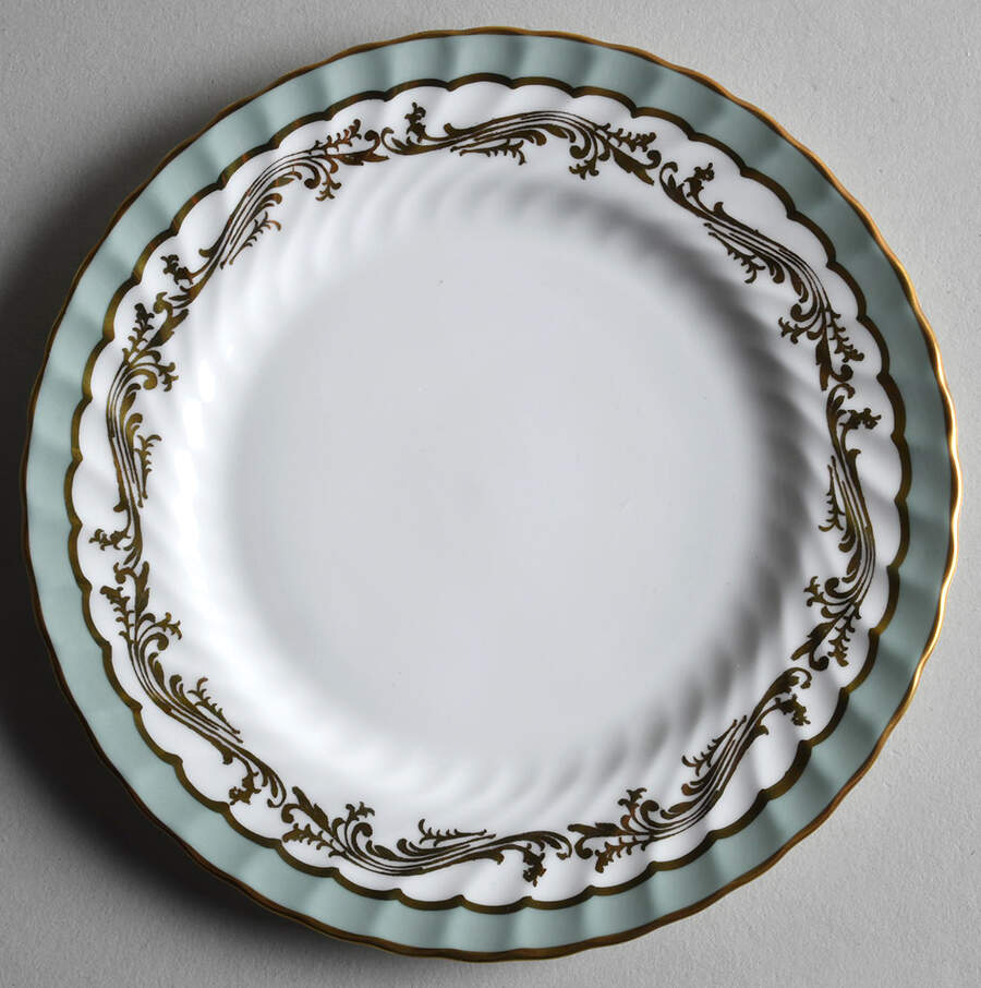 8476 (Aqua) Bread & Butter Plate by John  Aynsley & Sons-1