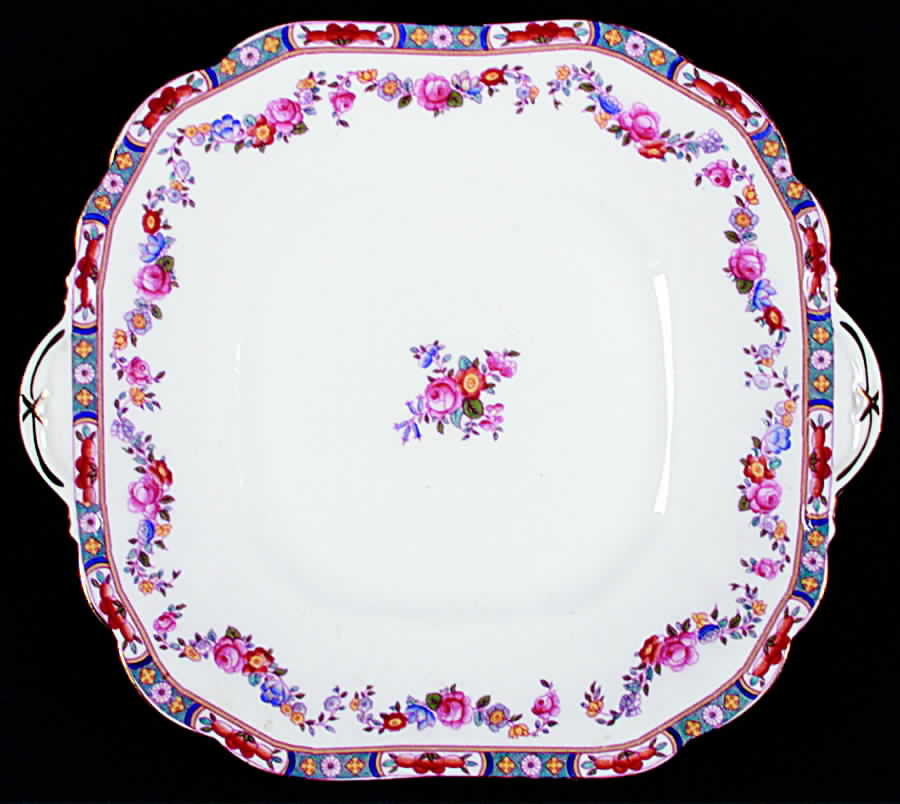 A793 Handled Cake Plate by John  Aynsley & Sons-1