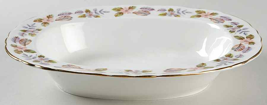 April Rose 10" Oval Vegetable Bowl by John  Aynsley & Sons-1