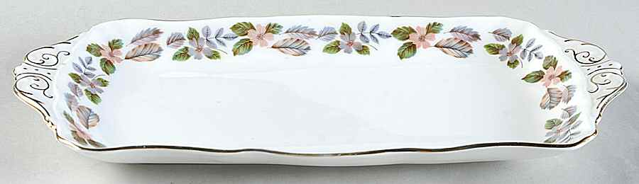 April Rose Large Sandwich Tray by John  Aynsley & Sons-1