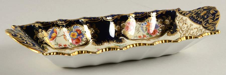 Aristocrat Cobalt Blue Small Sandwich Tray by John  Aynsley & Sons-1