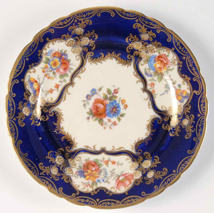 Aristocrat Cobalt Blue Bread & Butter Plate by John  Aynsley & Sons-1