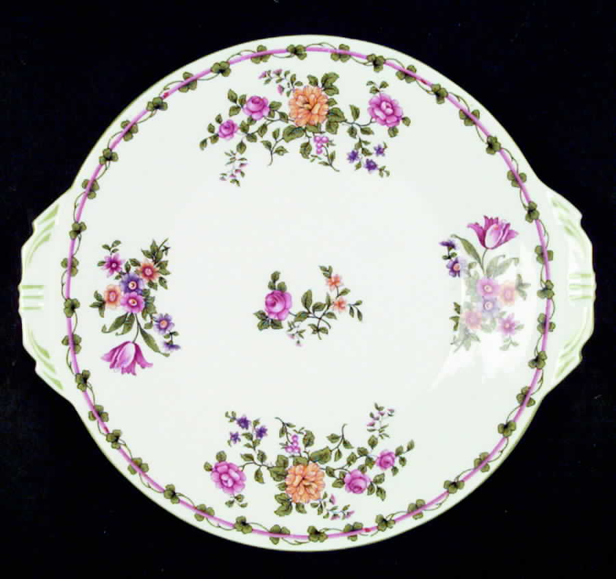 AYN11 Handled Cake Plate by John  Aynsley & Sons-1