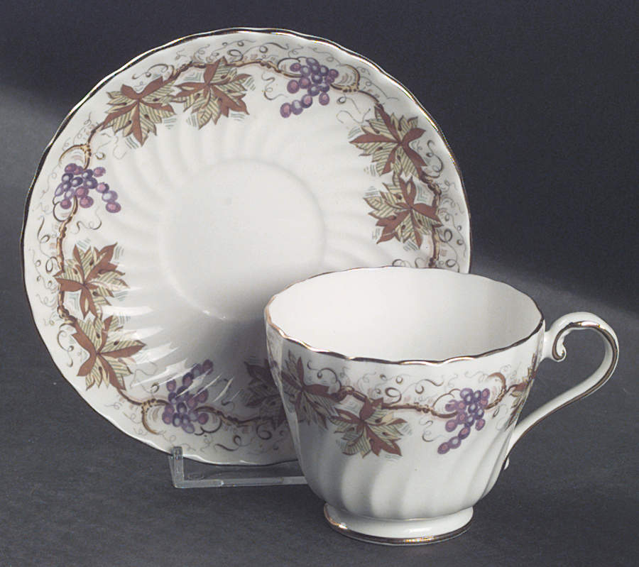 5244 Footed Cup & Saucer Set by John  Aynsley & Sons-1
