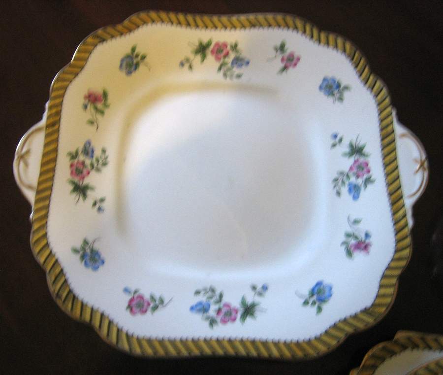 AYN20 Handled Cake Plate by John  Aynsley & Sons-1