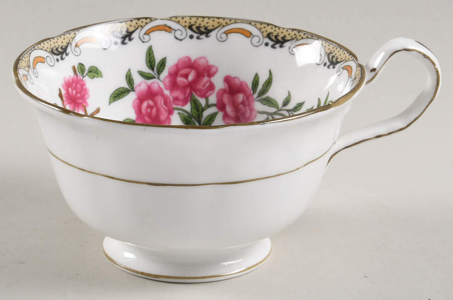 Mikado (Scroll Border) Footed Cup by John  Aynsley & Sons-1