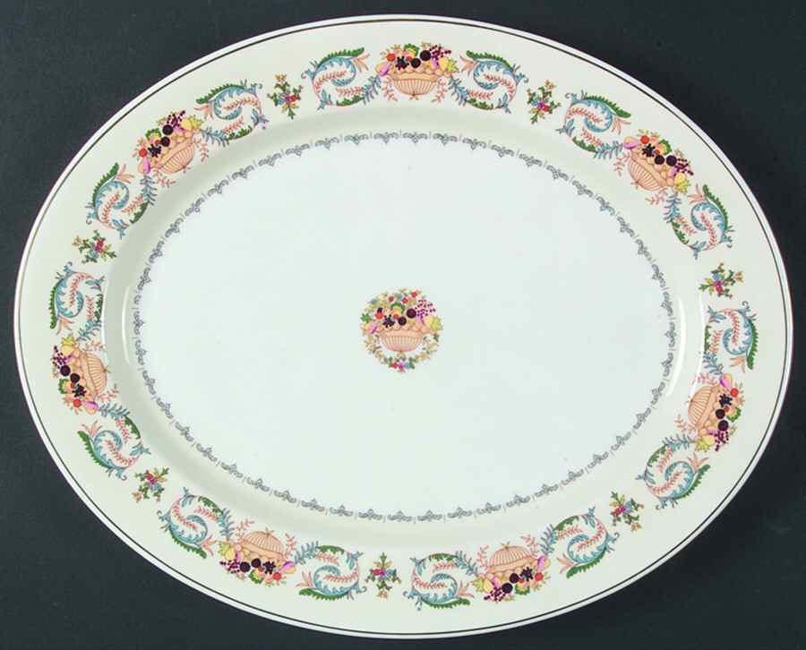 Banquet 13" Oval Serving Platter by John  Aynsley & Sons-1