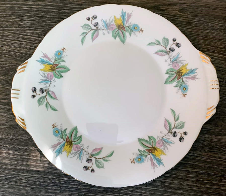 Berry Lane Handled Cake Plate by John  Aynsley & Sons-1