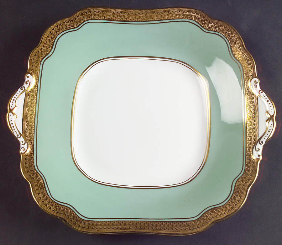 Berkeley (Scalloped) Square Handled Cake Plate by John  Aynsley & Sons-1