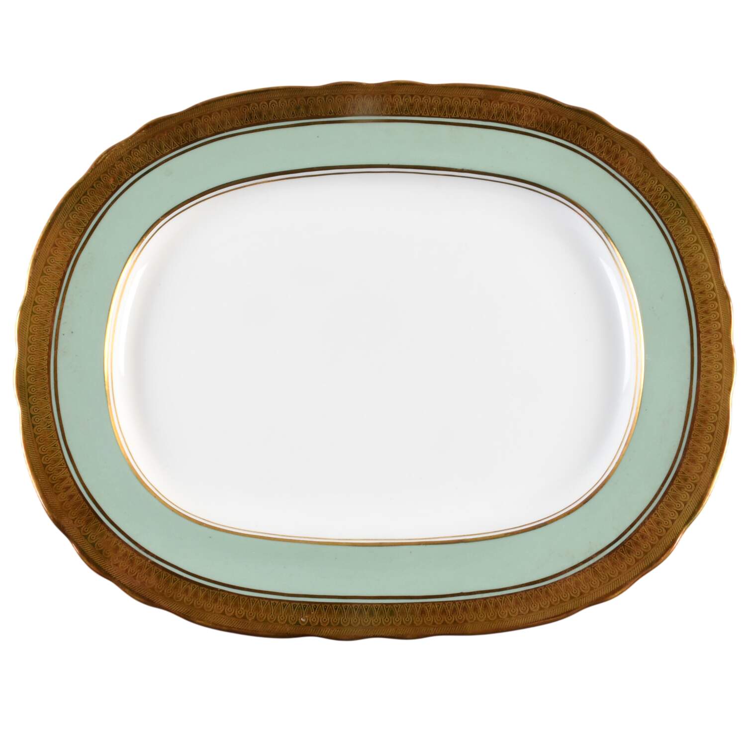 Berkeley (Scalloped) 11" Oval Serving Platter by John  Aynsley & Sons-1