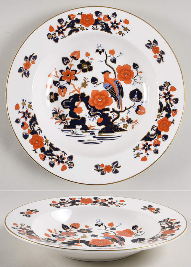 Bird of Paradise Large Rim Soup Bowl by John  Aynsley & Sons-1