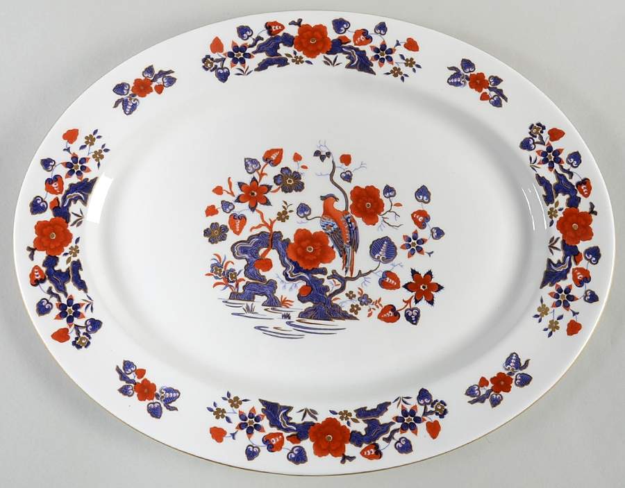 Bird of Paradise 16" Oval Serving Platter by John  Aynsley & Sons-1