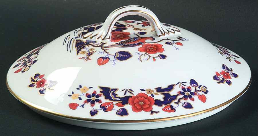 Bird of Paradise Lid for Round Vegetable by John  Aynsley & Sons-1
