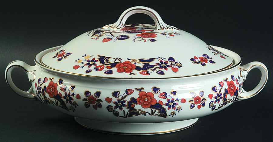 Bird of Paradise Round Covered Vegetable by John  Aynsley & Sons-1
