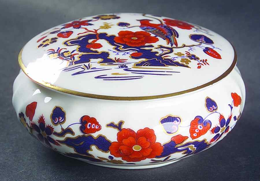 Bird of Paradise Round Box & Lid by John  Aynsley & Sons-1