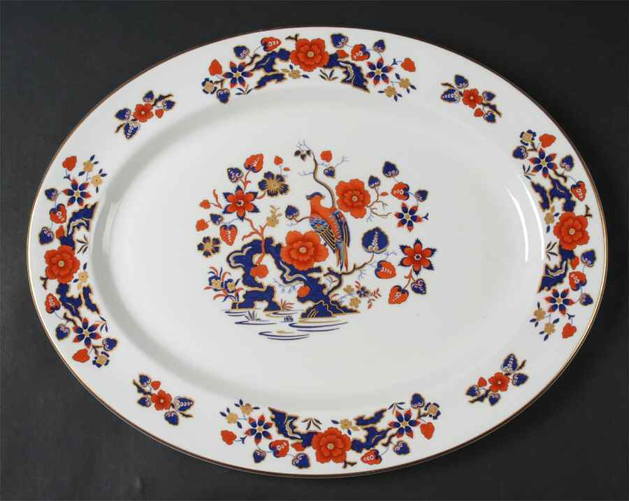 Bird of Paradise 15" Oval Serving Platter by John  Aynsley & Sons-1