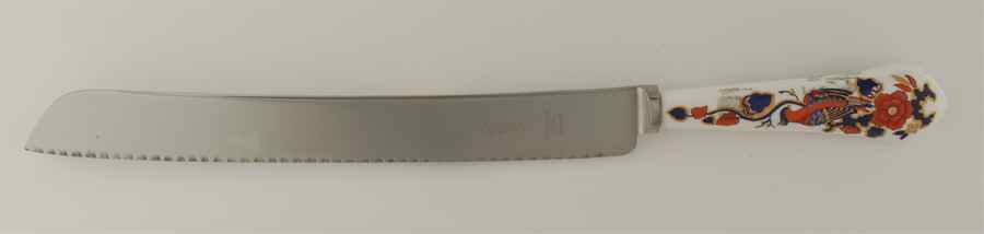 Bird of Paradise Bread Knife & Stainless Blade by John  Aynsley & Sons-1