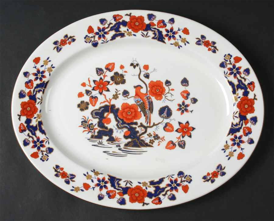 Bird of Paradise 13" Oval Serving Platter by John  Aynsley & Sons-1