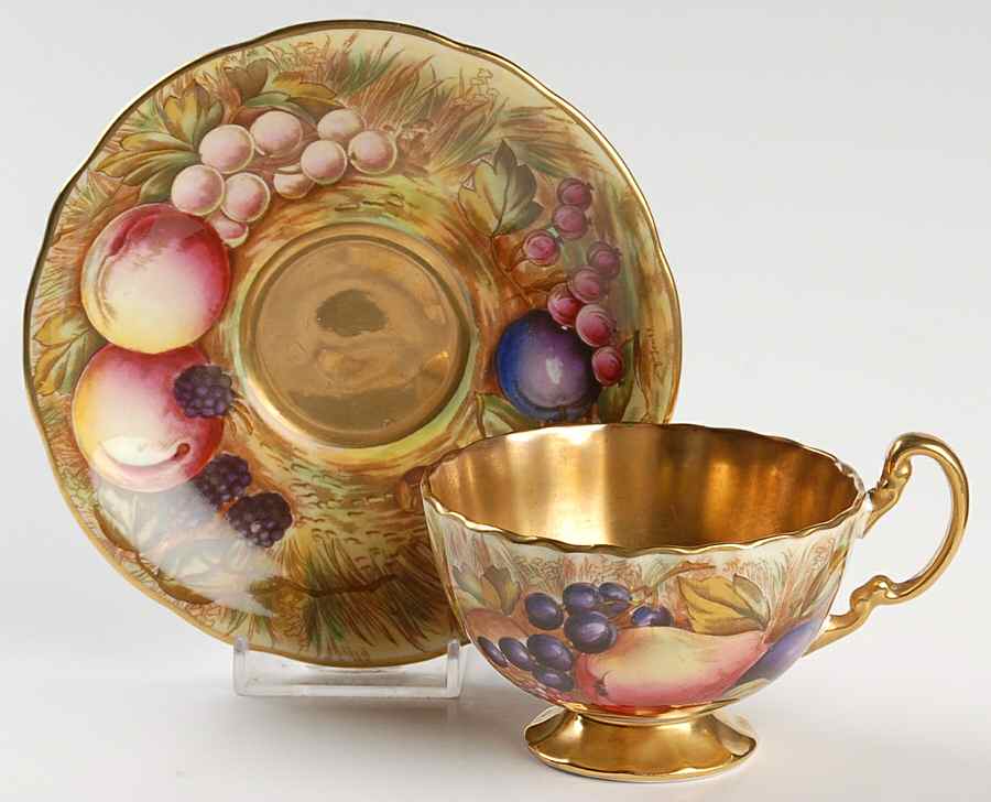 C746 Footed Cup & Saucer Set by John  Aynsley & Sons-1