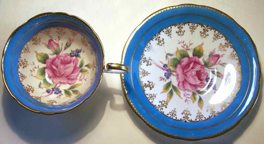 C894 Footed Cup & Saucer Set by John  Aynsley & Sons-1