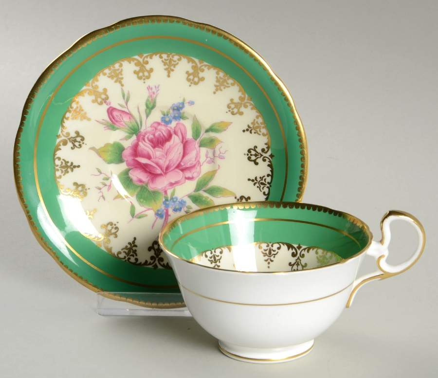 C894 Footed Cup & Saucer Set by John  Aynsley & Sons-1