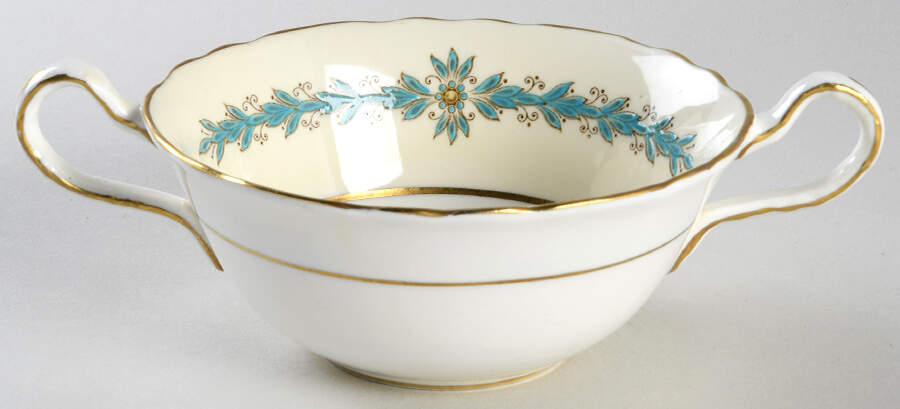 Cambridge (Scalloped) Flat Cream Soup Bowl by John  Aynsley & Sons-1