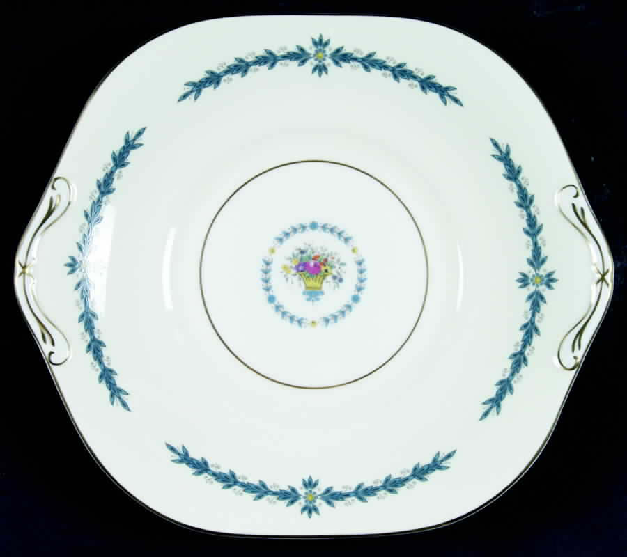 Cambridge (Smooth) Square Handled Cake Plate by John  Aynsley & Sons-1