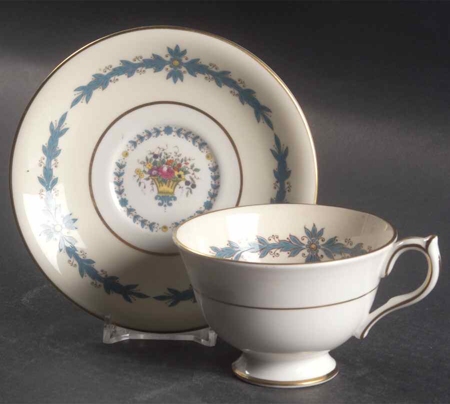 Cambridge (Smooth) Footed Cup & Saucer Set by John  Aynsley & Sons-1