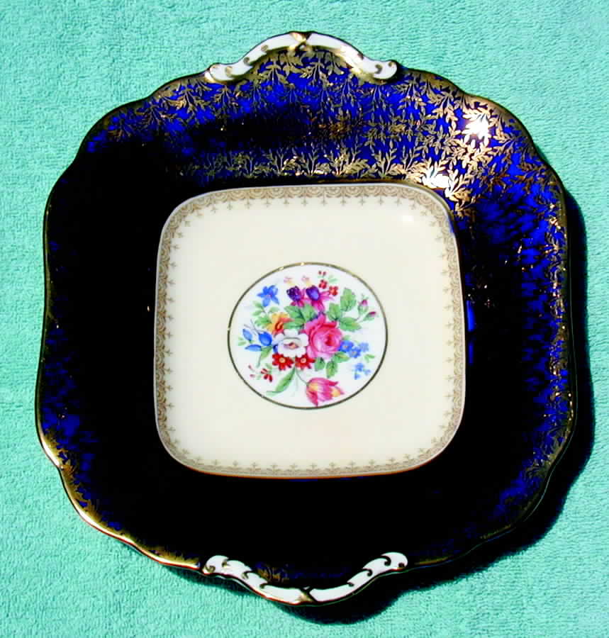 Cardiff Square Handled Cake Plate by John  Aynsley & Sons-1