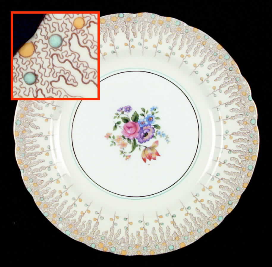 Carlton Dinner Plate by John  Aynsley & Sons-1