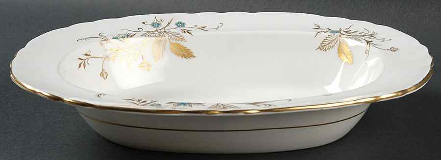 Celeste 10" Oval Vegetable Bowl by John  Aynsley & Sons-1