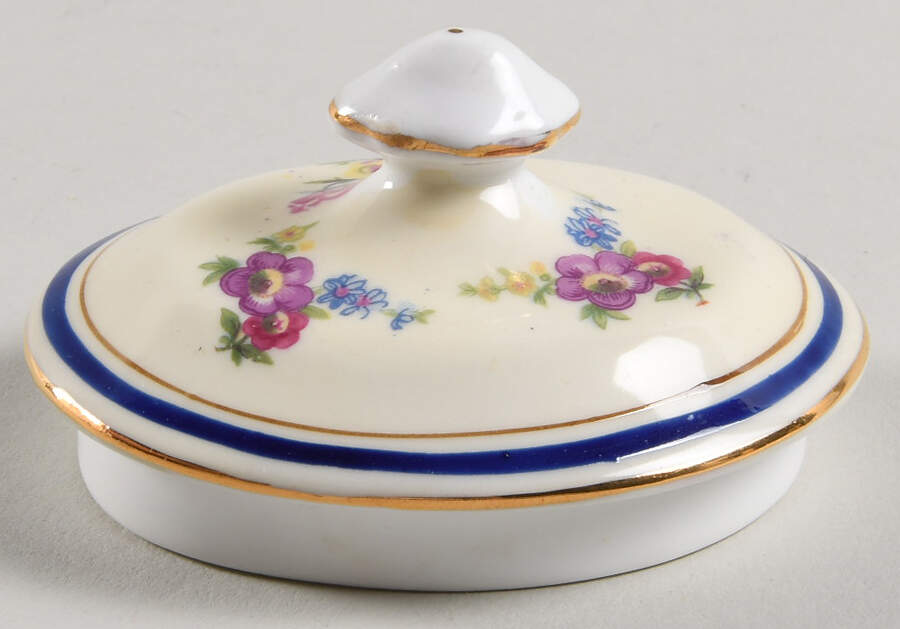 Claridge (Cobalt Border) Lid for Sugar Bowl by John  Aynsley & Sons-1