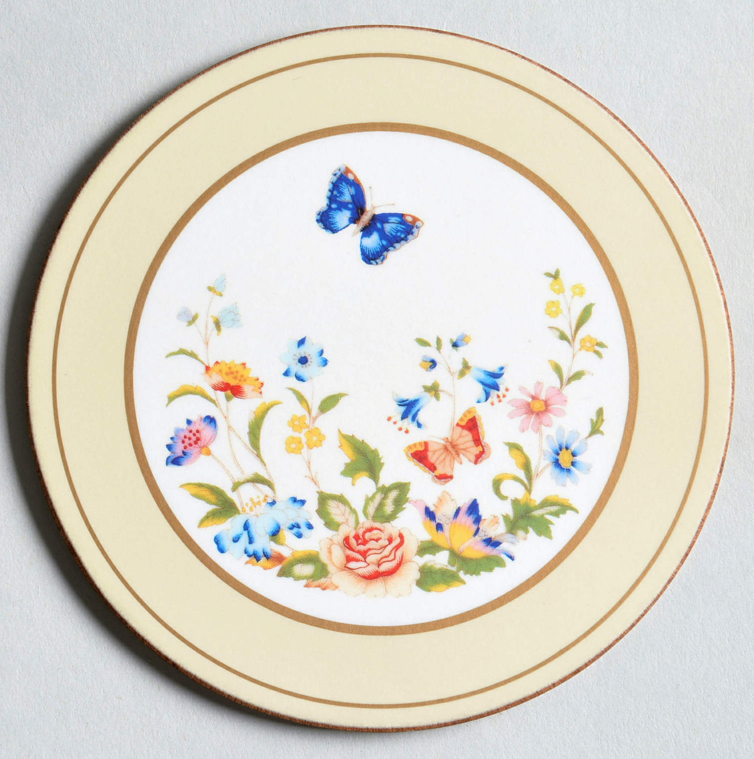 Cottage Garden Cork Back Round Coaster by John  Aynsley & Sons-1