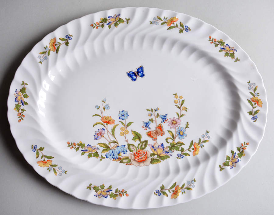 Cottage Garden 15" Oval Serving Platter by John  Aynsley & Sons-1