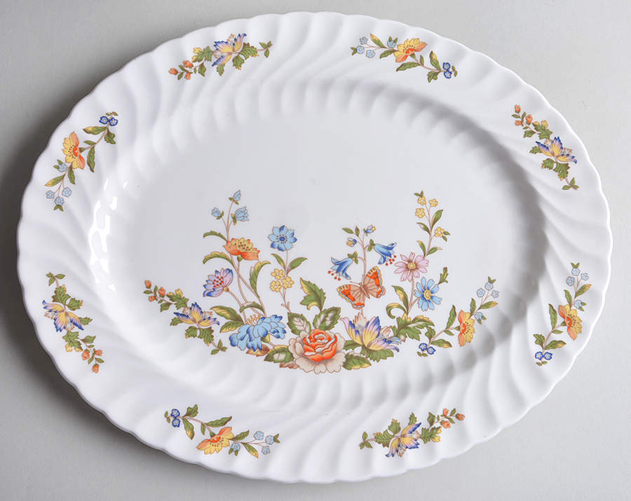 Cottage Garden 13" Oval Serving Platter by John  Aynsley & Sons-1