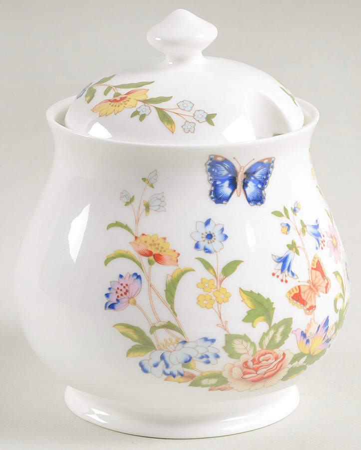 Cottage Garden Jam/Jelly & Lid by John  Aynsley & Sons-1