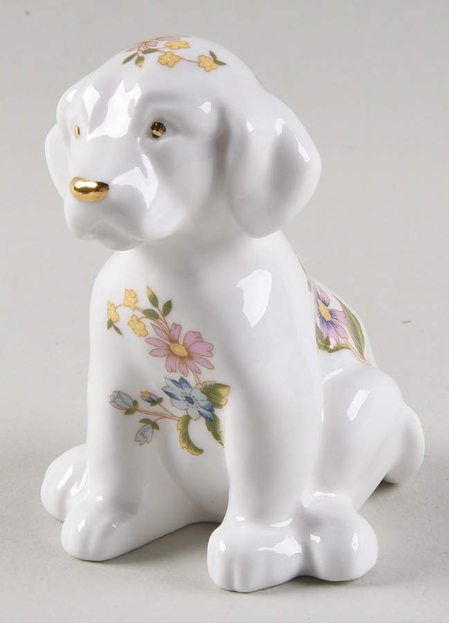 Cottage Garden Dog Figurine by John  Aynsley & Sons-1