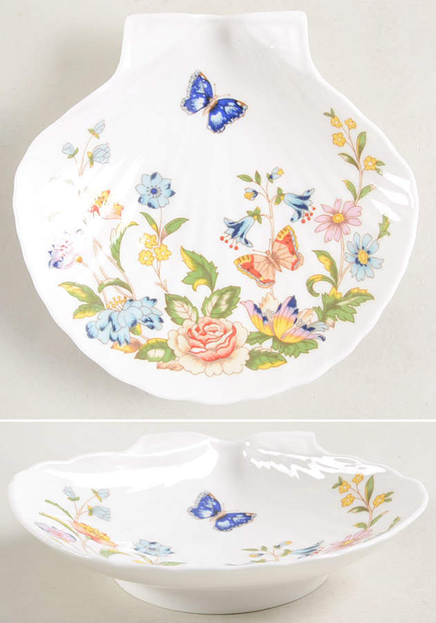 Cottage Garden 5" Shell Shaped Dish by John  Aynsley & Sons-1