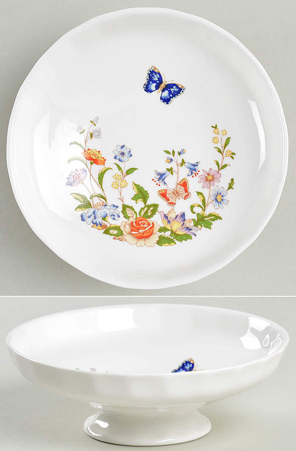 Cottage Garden Round Compote (Height X Width) by John  Aynsley & Sons-1