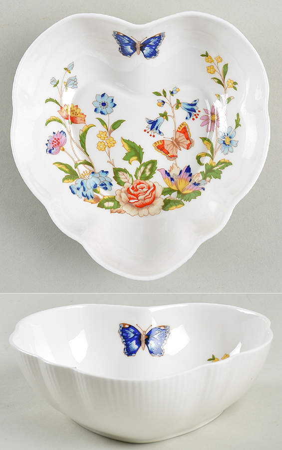 Cottage Garden Heart Shaped Dish by John  Aynsley & Sons-1