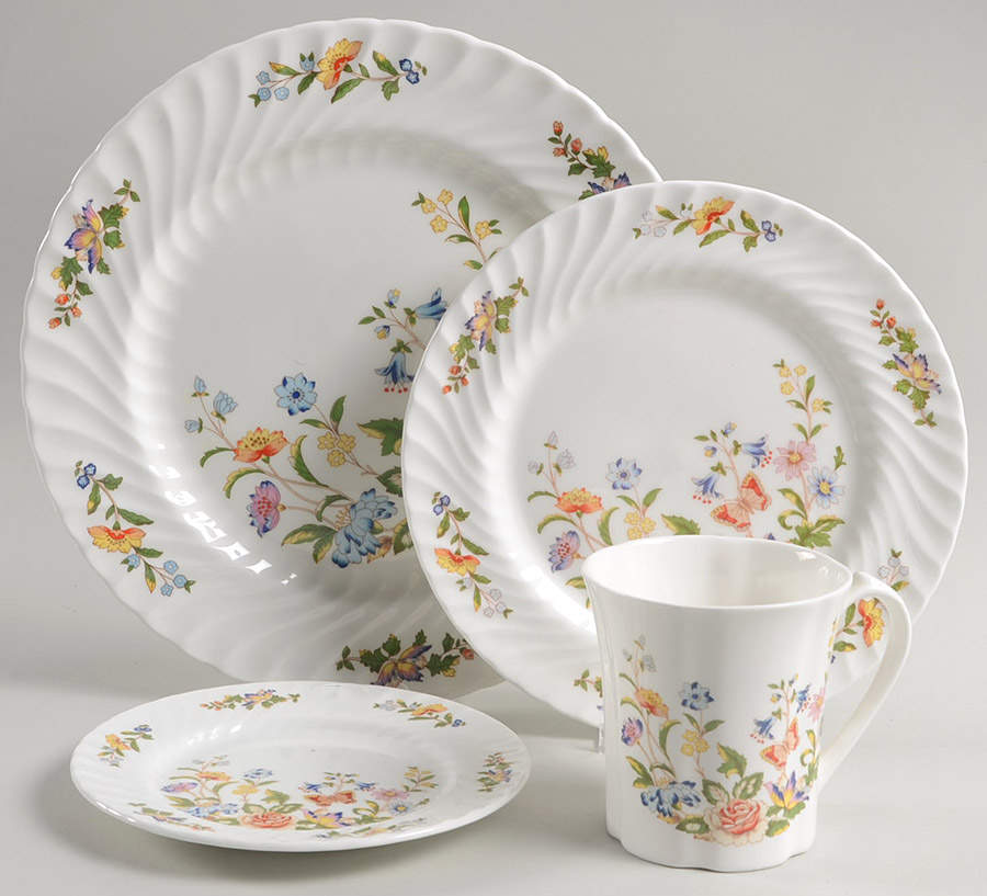 Cottage Garden 4 Piece Place Setting by John  Aynsley & Sons-1