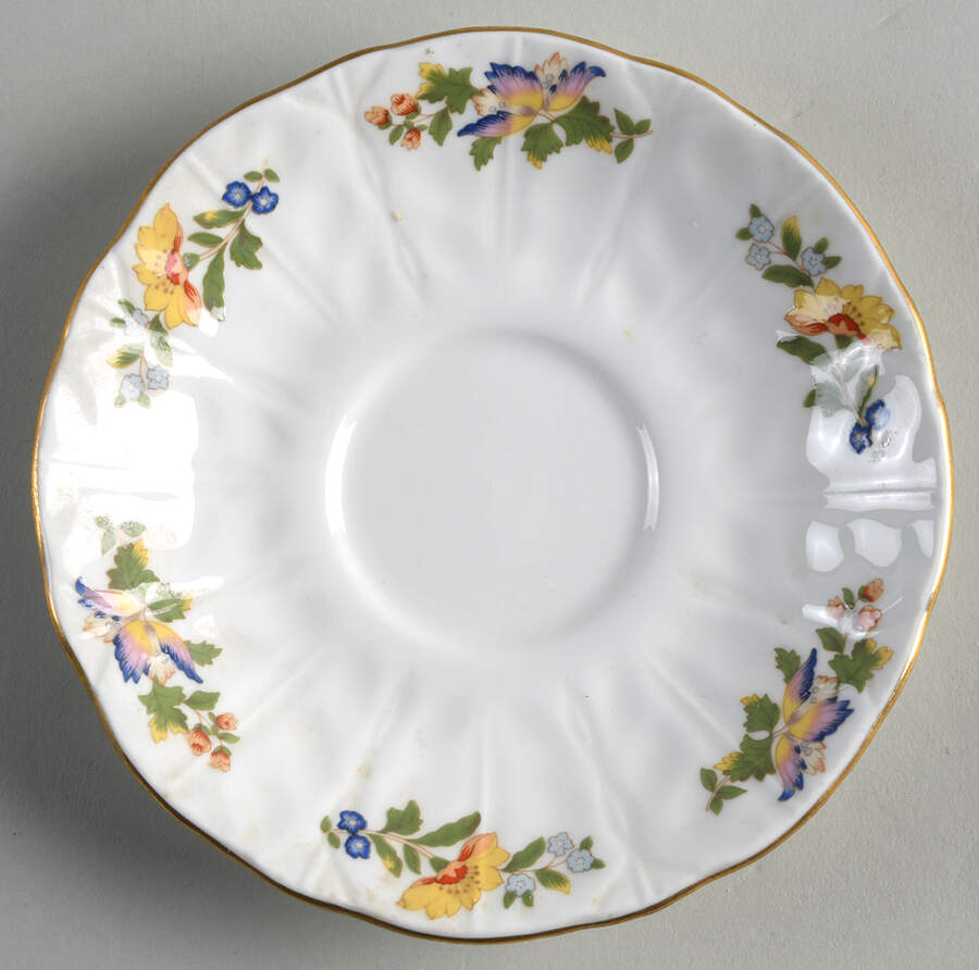 Cottage Garden Saucer for Footed Cup by John  Aynsley & Sons-1