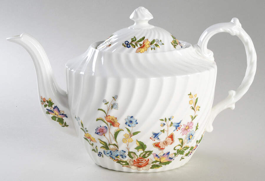 Cottage Garden Teapot & Lid by John  Aynsley & Sons-1