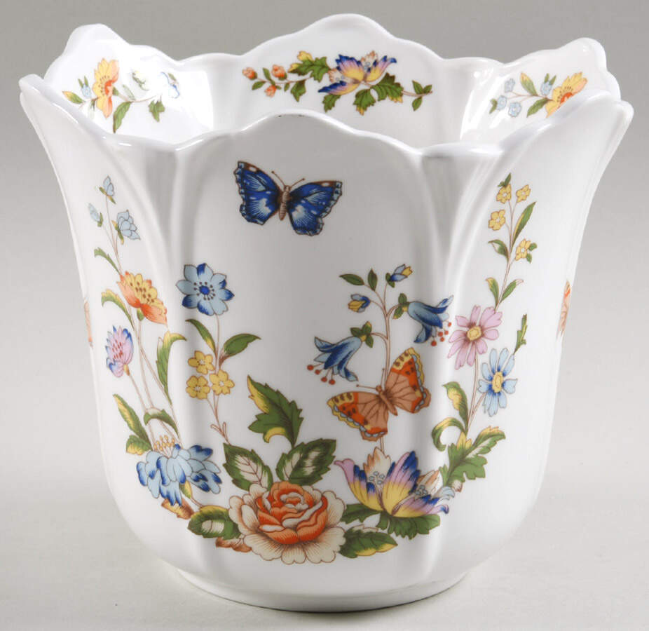 Cottage Garden 6" Cachepot by John  Aynsley & Sons-1