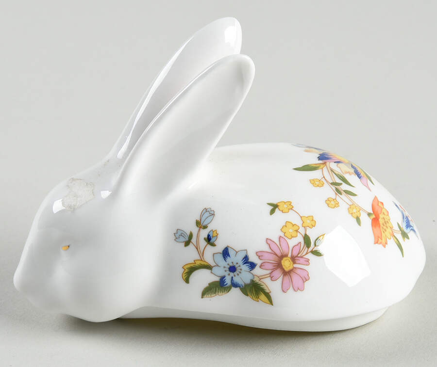 Cottage Garden Lid for Bunny Box by John  Aynsley & Sons-1
