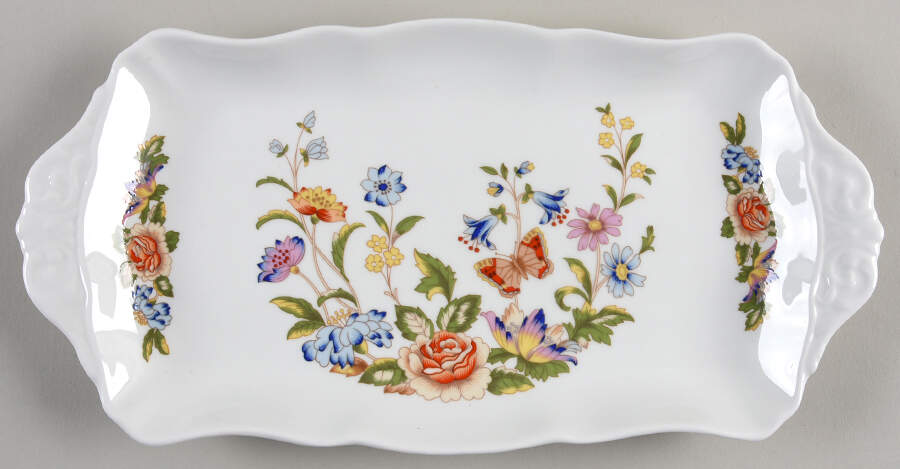 Cottage Garden Large Sandwich Tray by John  Aynsley & Sons-1