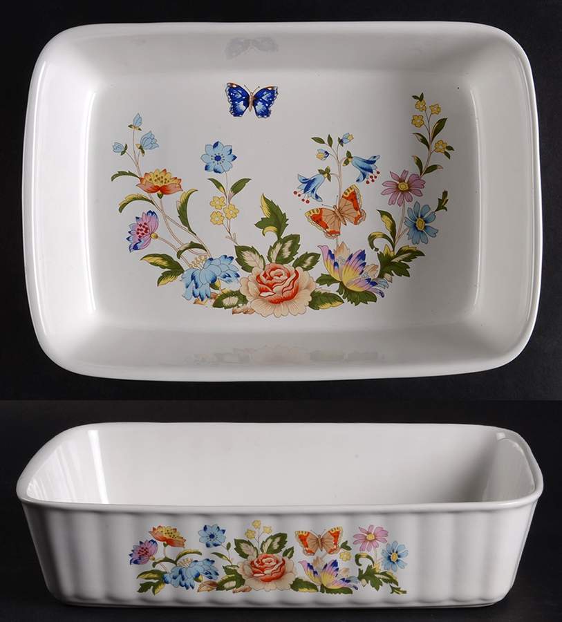 Cottage Garden 9" Rectangular Baker by John  Aynsley & Sons-1